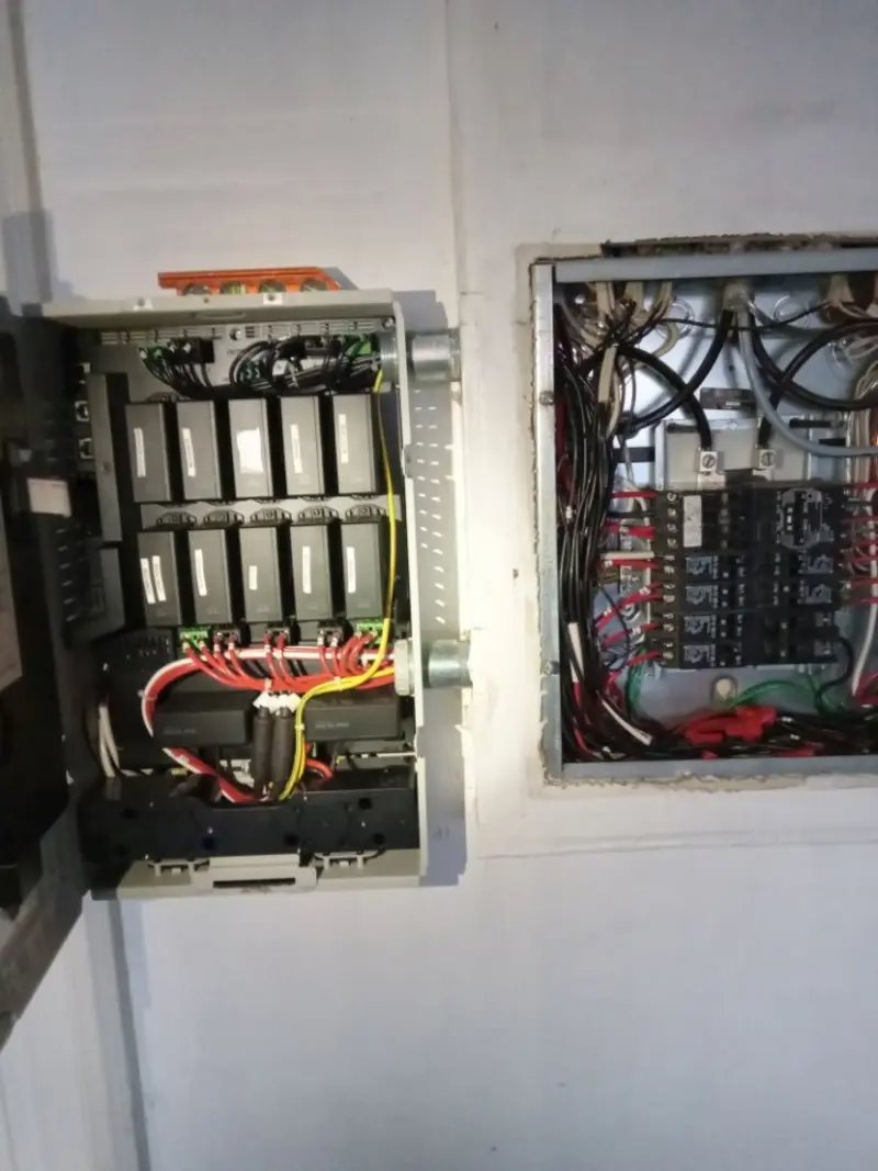 Electrical panel upgrade completed for Security Camera Wiring in Ashland